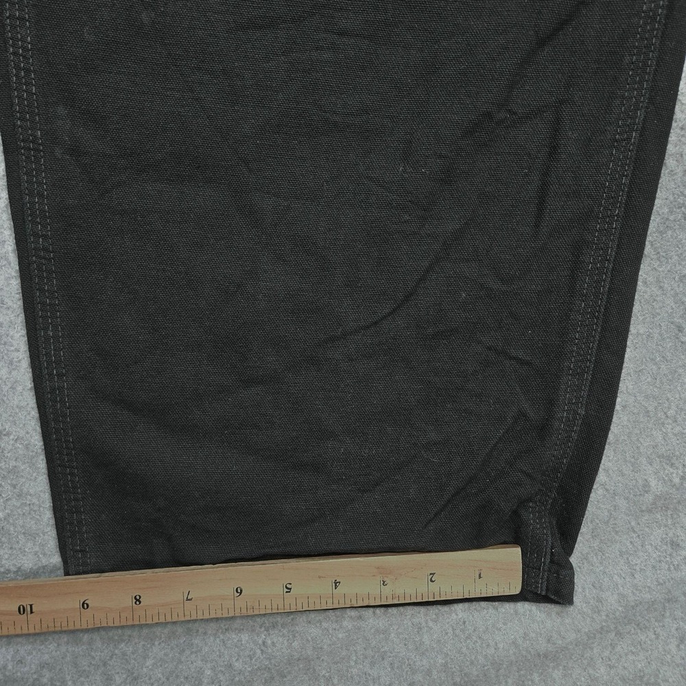 Carhartt Pants Mens 44x29 Black Carpenter Canvas Workwear Pockets Big Tall - Picture 12 of 16